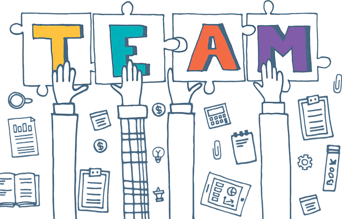 our team vector image